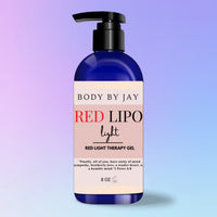 Red Lipo Light- Light Therapy Gel – Advanced Skin Tightening & Contouring Gel for Lymphatic Drainage, Fat Reduction, and Collagen Boost