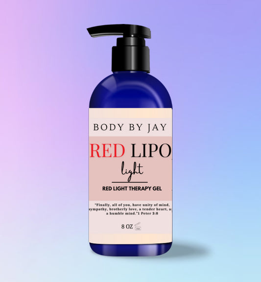 Red Lipo Light- Light Therapy Gel – Advanced Skin Tightening & Contouring Gel for Lymphatic Drainage, Fat Reduction, and Collagen Boost