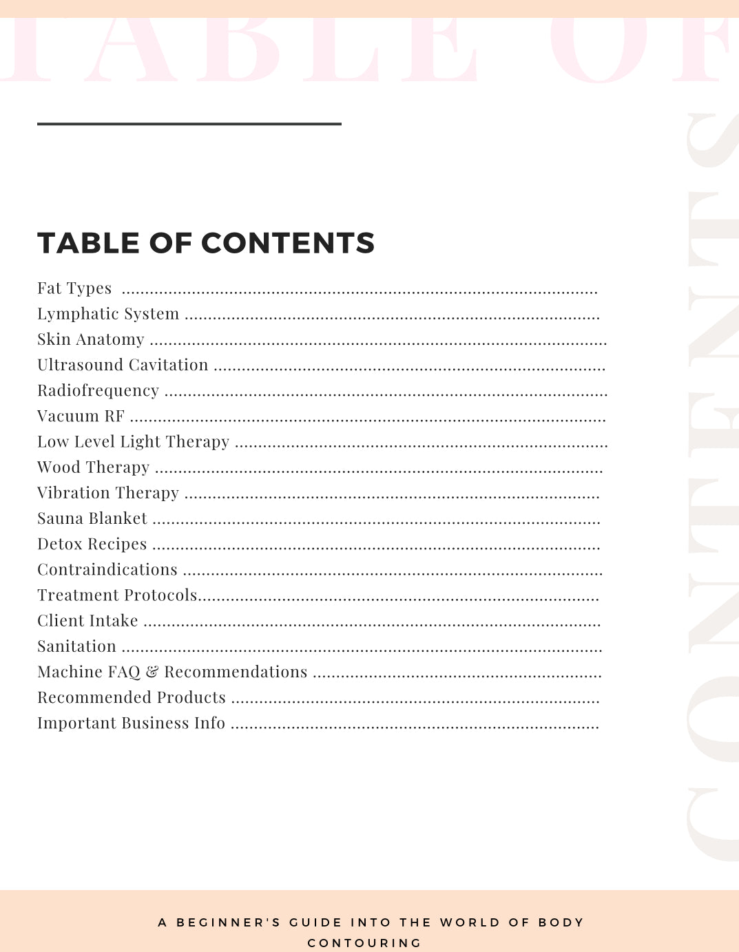Editable Bodycontouring Manual. Resell Rights Bodycontouring Manual. With Two Bonuses