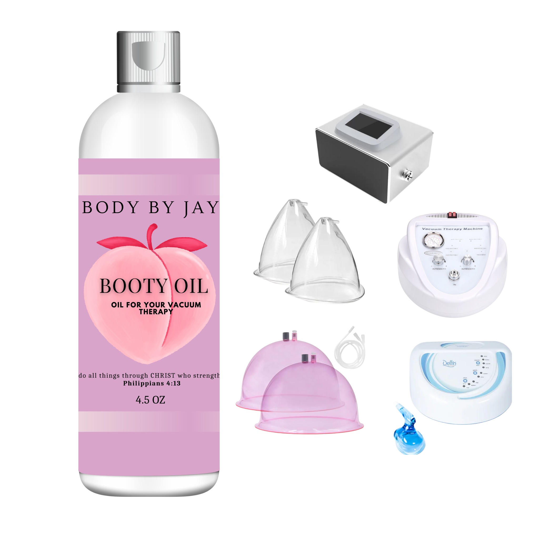 Booty Plumping & Lifting Oil – For Vacuum Therapy Enhancement Oil